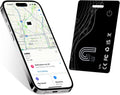 Wallet Tracker Card, Rechargeable Bluetooth Tracker with Apple Find My iOS Only Thin Wallet Finder GPS Tracker IP68 Waterproof Item Locator for Luggage, Keys, Bags, Passports and More