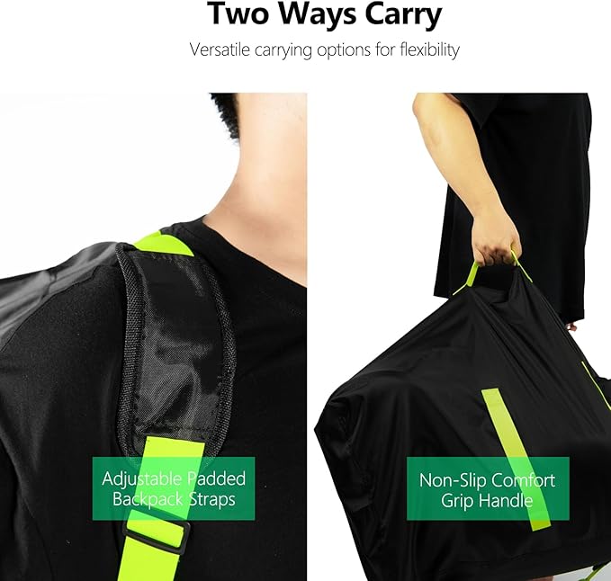 elaia Car Seat Travel Bag for Airplane, Waterproof Wearable with Straps, Large Capacity Padded Car Seat Check Bag, Perfect for Air Travel, Family Vacations, and Parents with Infants-BubblyBeeBaby