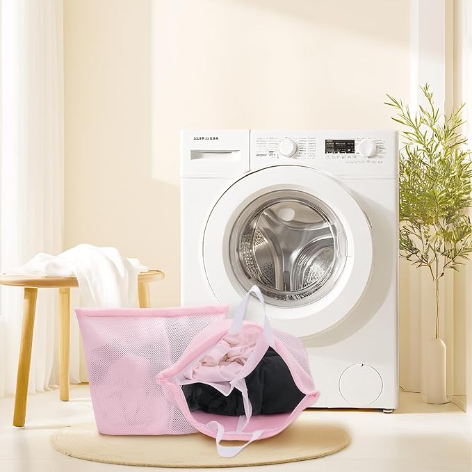 2 Pcs Special Zoning laundry bag for delicates with handles mesh laundry bags washing machine laundry totes travel storage and sorting bag(Blue2)-BubblyBeeBaby