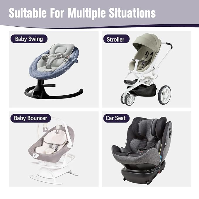 KAKIBLIN Baby Neck Pillow,Upgraded Baby Support Pillow, Head Pillow,Travel Pillow for Car Seat,Pushchair,Travel (Star)-BubblyBeeBaby