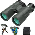 Gosky 10X42 HD Binoculars for Adults with Phone Adapter, High Power Binoculars with BAK4 Prism and FMC Lens, Waterproof Binocular for Bird Watching Hunting Traveling Outdoor Sports
