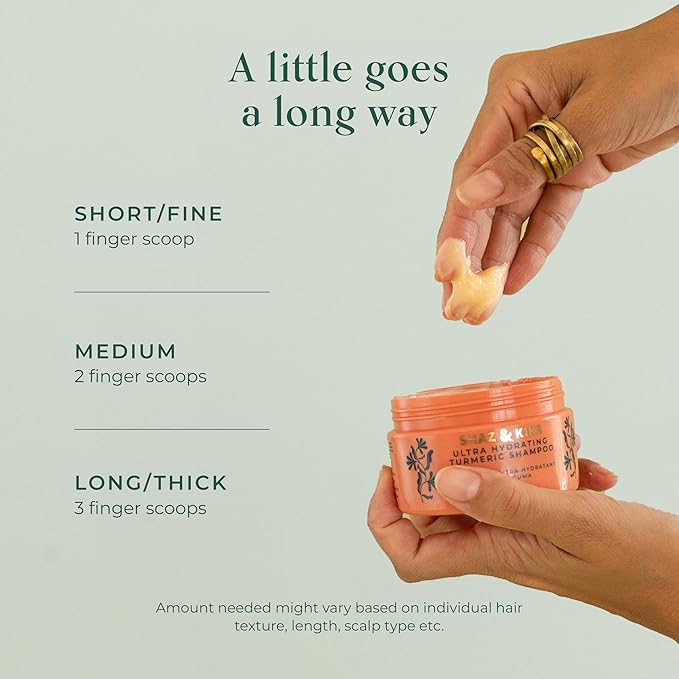 SHAZ & KIKS Ultra Hydrating Turmeric Shampoo | Sulfate-Free Shampoo for Dry, Itchy, Flaky Scalp | Deliver Deep Hydration with Turmeric & Kokum Butter-BubblyBeeBaby