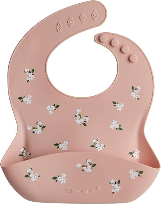 Loulou Lollipop Soft, Waterproof Silicone Feeding Bib for Babies and Toddlers-BubblyBeeBaby