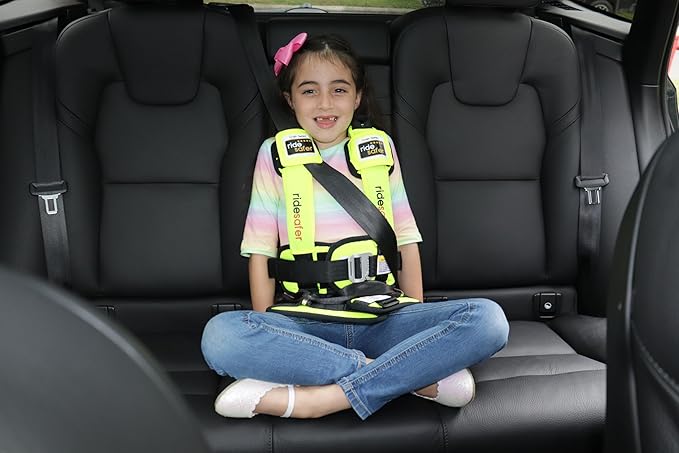 Large Yellow, Lightweight, Compact, Portable Car Seat - Perfect for Travel and Everyday Child Safety-BubblyBeeBaby