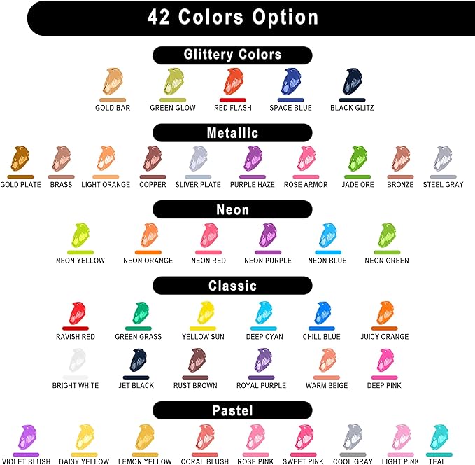 JOYIN Washable Tempera Paint Set for Kids 42PCS, Non Toxic Liquid Paint with 15 Brushes and 4 Palettes - Art Supply for Kids for Arts and Crafts Project, Finger Painting (2 oz Each)-BubblyBeeBaby