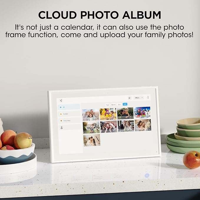 21.5 Inch Smart Digital Calendar, Wall Electronic Calendar, 1920 * 1080 IPS Full HD Touch Screen Display for Family Meal Planner Support - Streamline Household Organization-BubblyBeeBaby