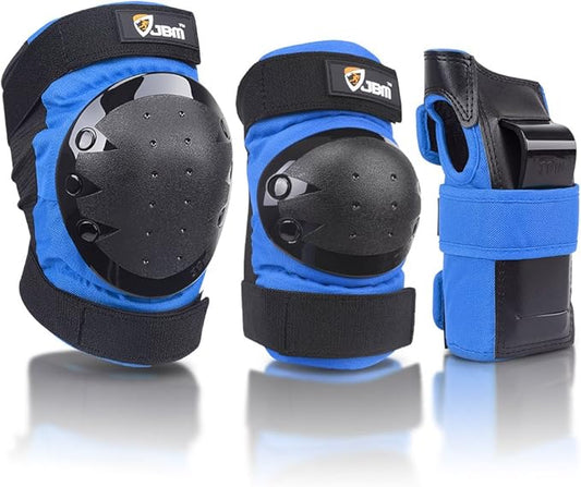 JBM Adult & Kids Knee Pads Elbow Pads and Wrist Guards for Inline Skating, Roller Skating, Skateboarding, Scootering-BubblyBeeBaby