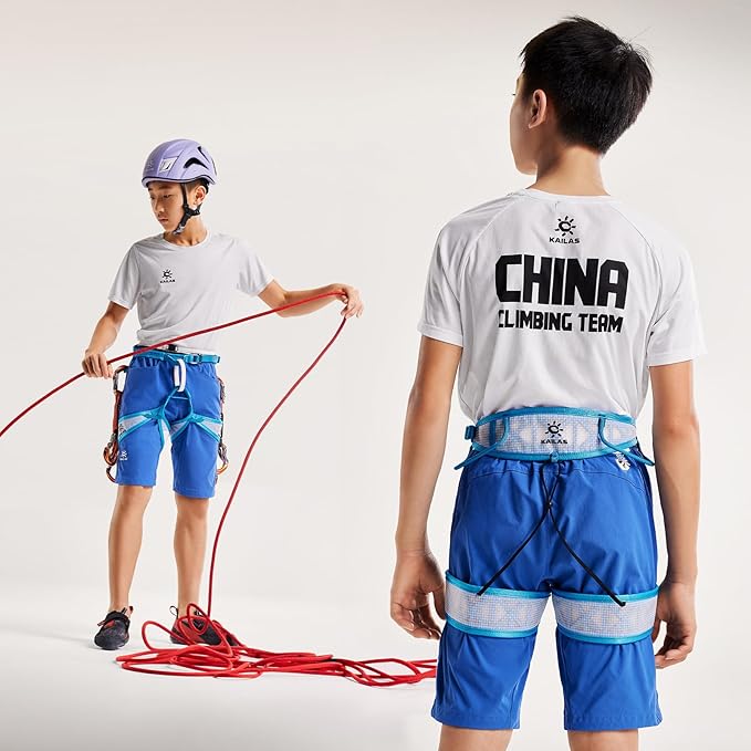 KAILAS Kids Rock Climbing Harness Child Safety Belt Climbing Gear Adjustable Lightweight Indoor Gyms Beginners Youth-BubblyBeeBaby