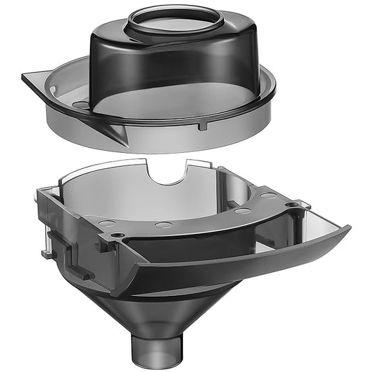 1 Sets Replacement Funnel Compatible with Baby Brezza Replacement Parts Funnel and Cover Baby Formula Dispenser, Grey-BubblyBeeBaby