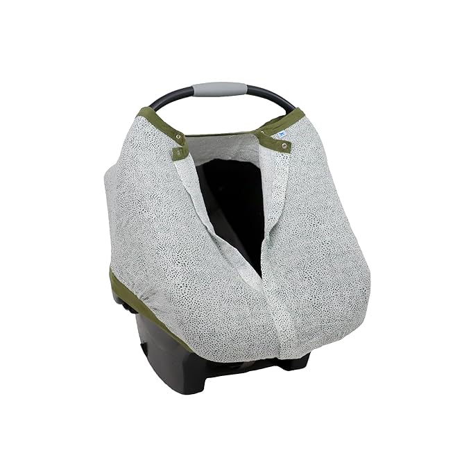 Little Unicorn Breathable Car Seat Canopy | Magnetic Closure Cover & Universal Fit | Protection & Privacy for Baby (Green Seed)-BubblyBeeBaby