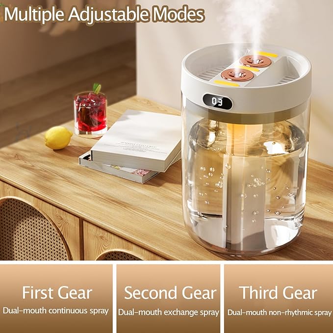 Humidifiers for Bedroom,Cool Mist Humidifiers Room Humidifier Colorful Breathing Light Silent Humidifier USB personal desktop humidifier, for baby bedroom travel office home-BubblyBeeBaby