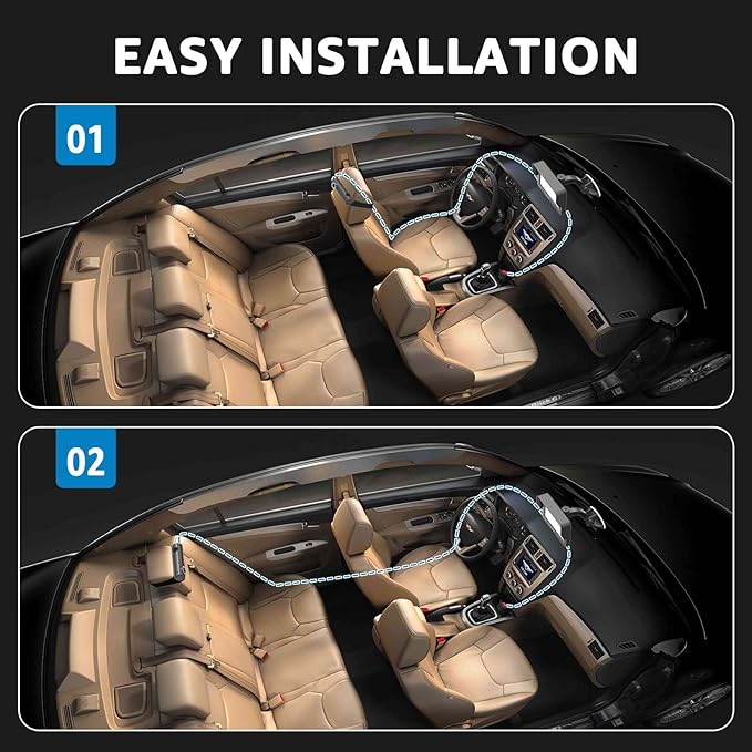 GROWNSY Baby Car Camera, HD Display Baby Car Mirror with Night Vision Feature, 4.3 inch Baby Car Camera with Monitor Wide Clear View, Backseat Camera Rear Facing to Observe Baby’s Every Move-BubblyBeeBaby