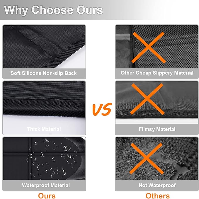 Car Seat Protector,Auto Car Seat Protectors Baby Carseat Waterproof Durable 600D Fabric for Child Baby Car Seat Mat Vehicle Pet Cover 2 Storage Pockets (1 Pack)-BubblyBeeBaby