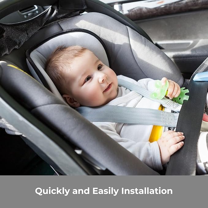 COOLBEBE New 2-in-1 Babybody Cushion for Baby Newborn Infants - Extra Soft Stroller Cushion Pads Car Seat Insert, Perfect for Carseats, Strollers, Swings, Grey-BubblyBeeBaby