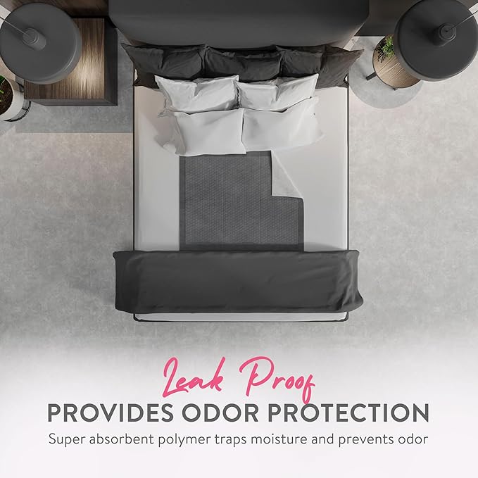 Inspire XL 36 x 36 Ultra Underpads Incontinence Bed Pads | Contemporary Modern Design | Hospital Bed Pads Disposable Adult Extra Large Chux Pads | Chucks Pads Disposable Adult | Medical Bed Linens.-BubblyBeeBaby