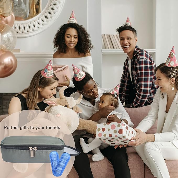 Insulated Breastmilk Cooler Bag with 2 Ice Packs - Breastmilk Cooler Organizer Bag for Daycare, Breastfeeding Mom Travel Outdoor-BubblyBeeBaby