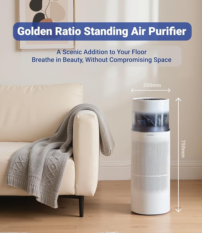 2 in 1 Air Purifier with Humidifier,Air Purifiers for Home Large Room,Humidifier and Air Purifier in one HEPA Purifier for Home Pets Remove Pet Odor Smoke Pollen Dust for Bedroom,Living Room,Office-BubblyBeeBaby
