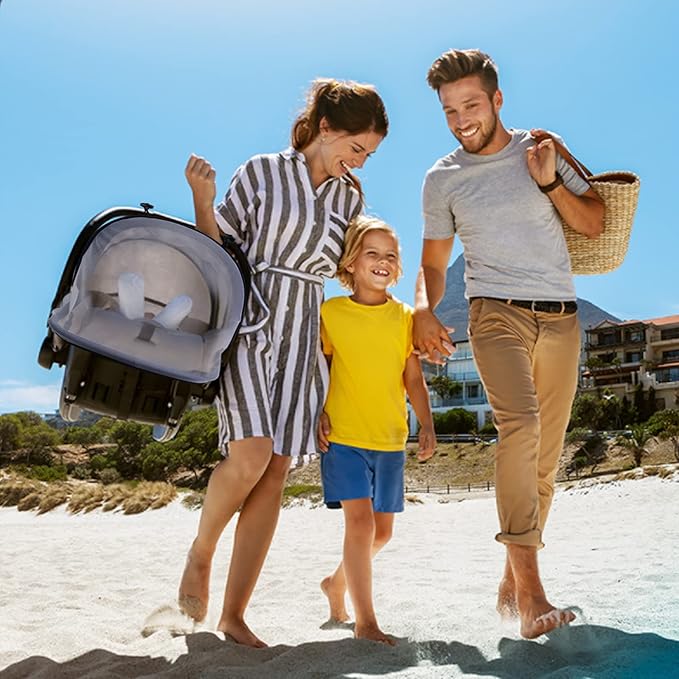 Baby Mosquito Net for Infant Car Seats,Infant Stroller and Bassinets, Carrier,Breathable with Elastic Netting for Easy Fitting, Portable Durable & Long Lasting Infant Insect Shield Netting (White)-BubblyBeeBaby