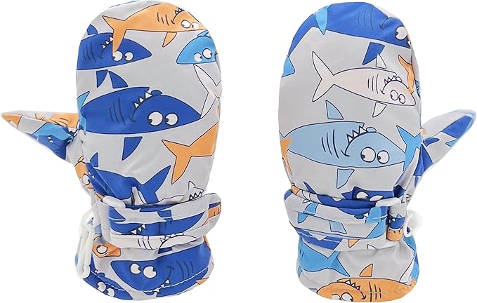 Toddler Gloves Kids Mittens Winter Warm Lined Fleece Gloves Waterproof Snow Baby Mitten for Boys Girls-BubblyBeeBaby