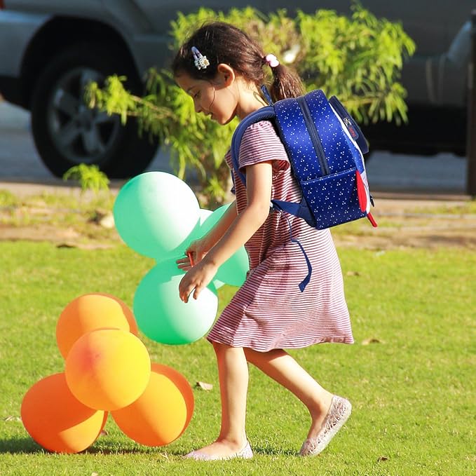 JiePai Toddler Rocket Backpack Leash Anti-lost Waterproof 3D Cartoon Kids Backpack-BubblyBeeBaby