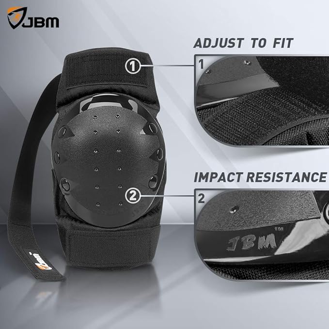 JBM Adult & Kids Knee Pads Elbow Pads and Wrist Guards for Inline Skating, Roller Skating, Skateboarding, Scootering-BubblyBeeBaby