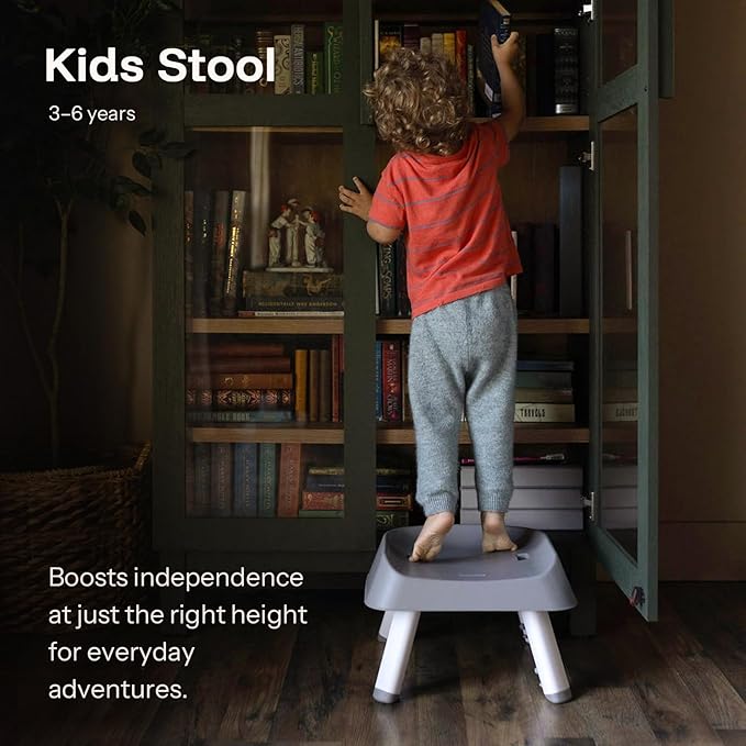 HARPPA 6 in 1 Baby High Chair, Convertible Infant Feeding Chair for Babies & Toddlers Table, Dining Booster Seat with Removable Tray, Grey-BubblyBeeBaby