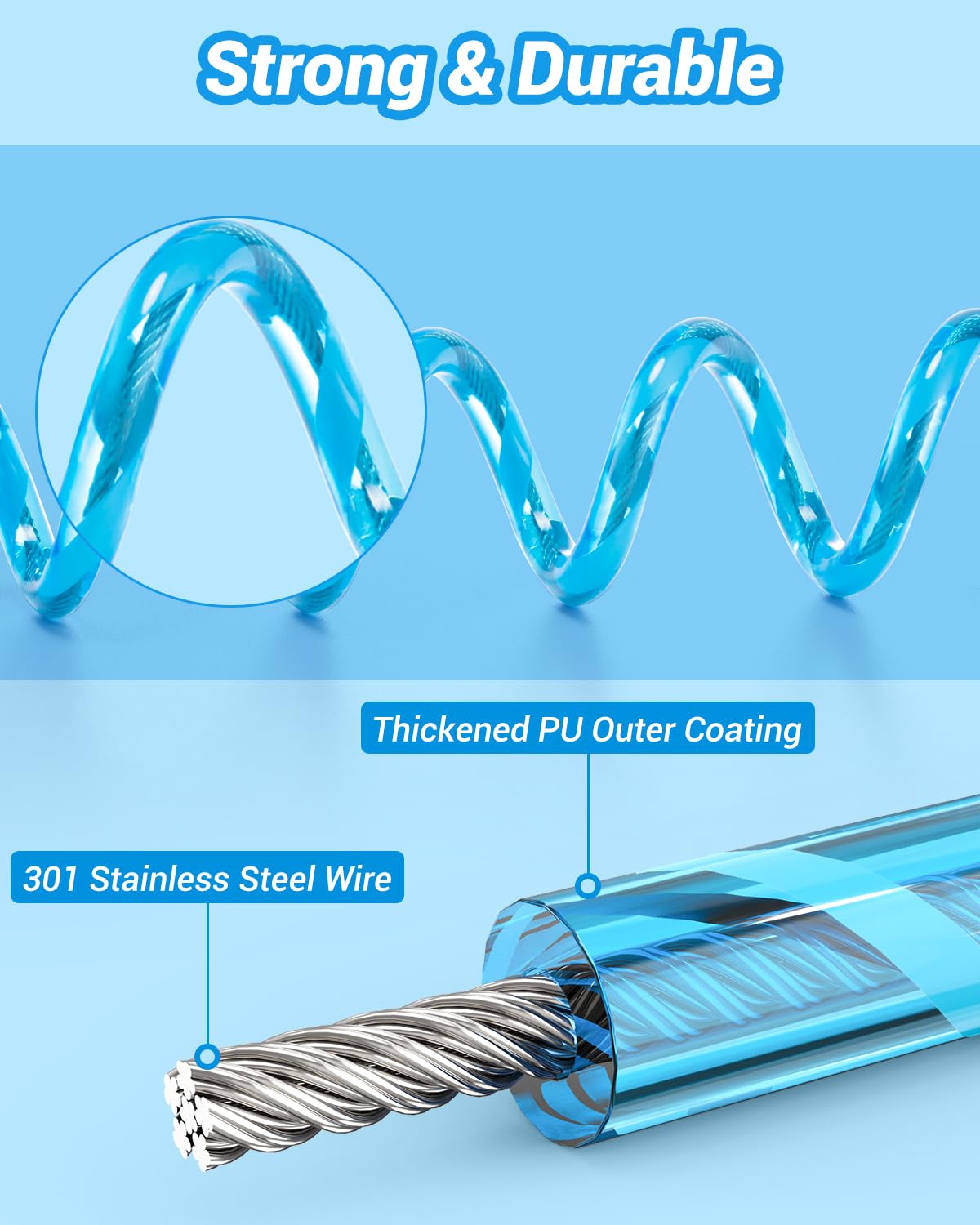 Dr.meter Toddler Leash, 2 Pack Safety Anti Lost Wrist Link with Key Lock, Reflective Child Walking Harness, 8.2ft Blue + 4.92ft Orange Kids Leash for Supermarket Mall Airport Amusement Park Zoo Travel