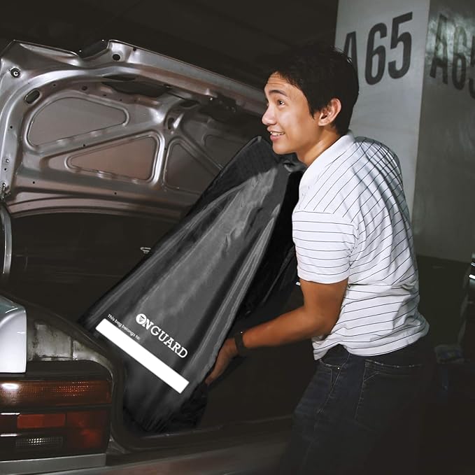 ONGUARD Waterproof Single and Double Stroller Bag for Airplane - Travel Stroller Cover for Air Travel and Storage - Gate Check Bag Backpack- Baby Airplane Essentials - Black-BubblyBeeBaby