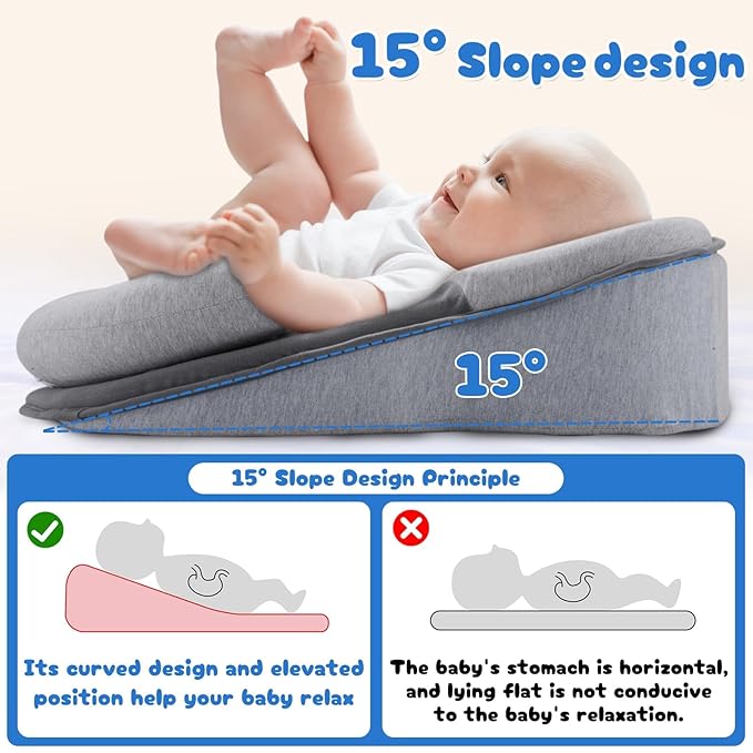 2026 New Rest Nest Baby Lounger Pillow, Baby Lounger Pillow for Infant Support Cushion Reflux-BubblyBeeBaby