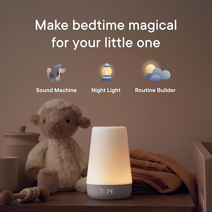 Hatch Rest Baby Sound Machine, Night Light | 2nd Gen | Registry Essential, Sleep Trainer, Routine Builder, Time-to-Rise Alarm Clock, White Noise Soother, Nursery Stories, Toddler Kids Bedroom (Wi-Fi)-BubblyBeeBaby