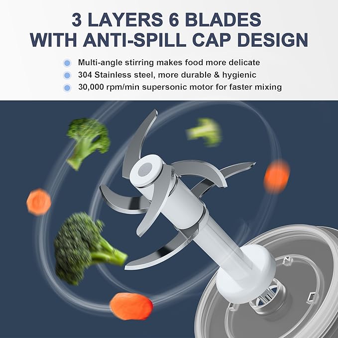 Baby Food Maker, 10-in-1 Baby Food Processor Set with 2 Glass Bowls (600ml+300ml), Baby Food Blender for Baby Puree, Fruit, Meat, Vegatable, Baby Food Storage Containers, Baby Essentials-BubblyBeeBaby