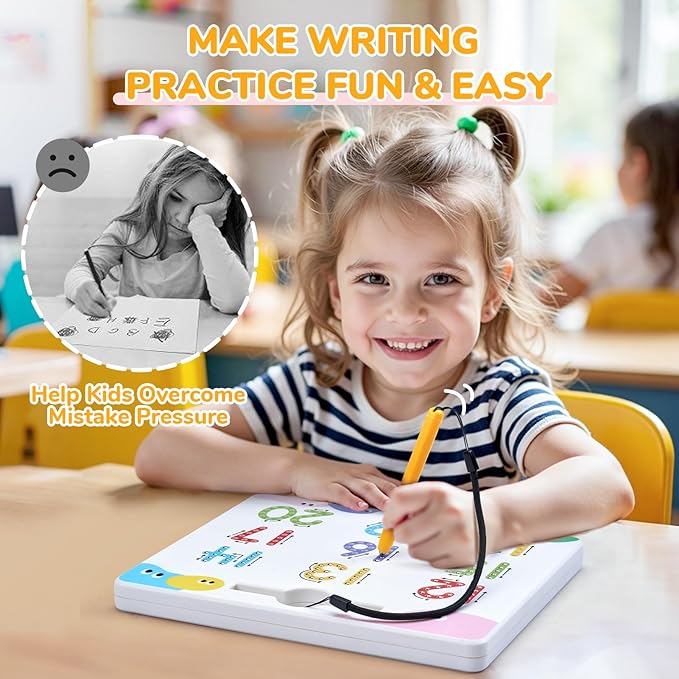 JoyCat Double-Sided Magnetic Number Tracing Board - 2-in-1 Numbers 1-20 Writing Toys for Toddlers & Kids, Preschool Math Manipulatives, Kindergarten Educational Learning Gifts for 3-5 Year Olds-BubblyBeeBaby