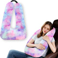 Travel Pillow, Travel Pillow for Kids, Sleeper Hold Pillow Travel, Removable U-Shaped Pillow for Adults and Children to Support Head and Body in The Back Seat of Long Car Trips (DCPurple)