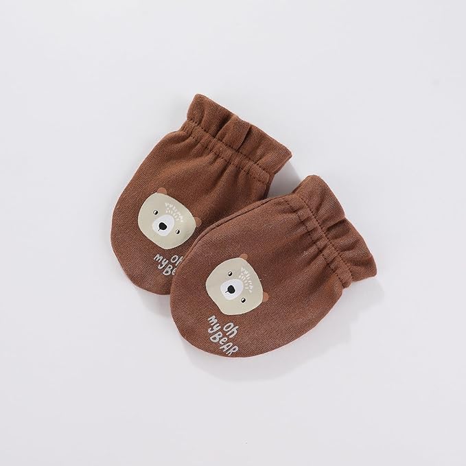 Unisex Baby Cotton Scratch Mittens For Newborn Baby Boys Girls Mittens Accessory 0-6 Months-BubblyBeeBaby