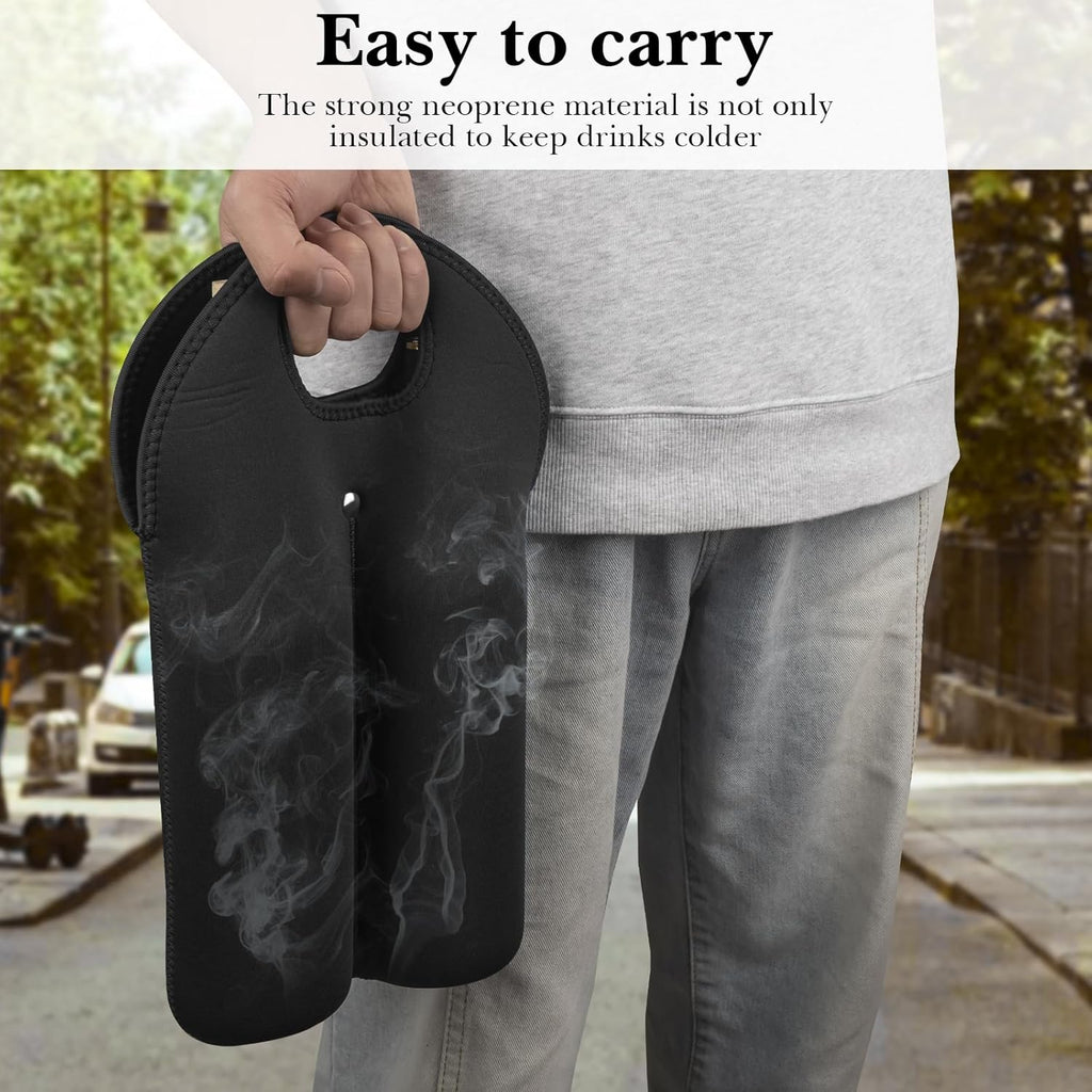 Linkidea Wine Travel Carrier & Cooler Bag, Wine Carrying Tote Picnic Cooler