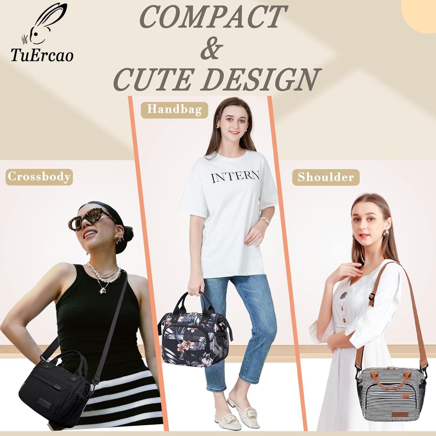 Hibiscus Small Lunch Bag Lightweight Insulated Lunch Box for Women Work Portable Soft Cooler for Picnic Travel Road Trips, Loncheras para Mujer