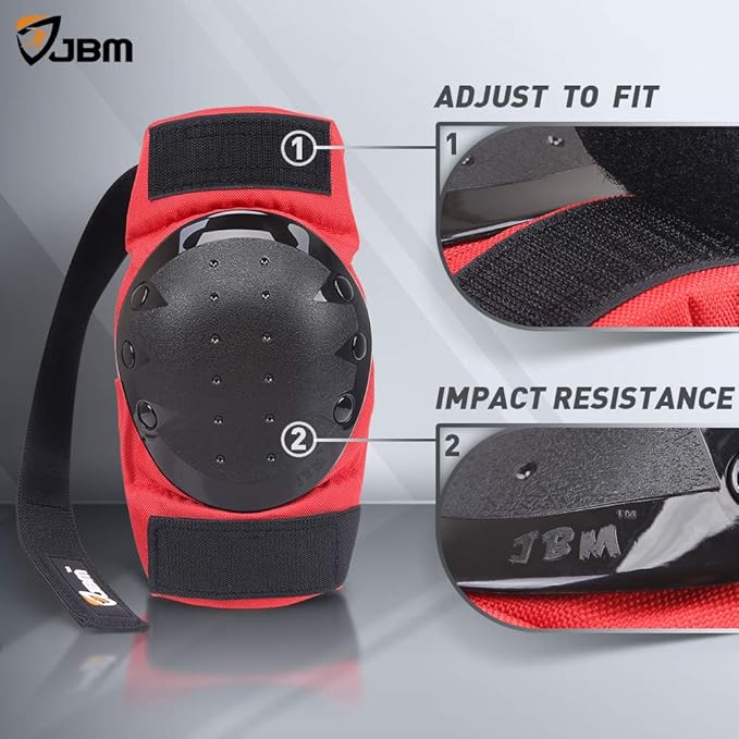 JBM Adult & Kids Knee Pads Elbow Pads and Wrist Guards for Inline Skating, Roller Skating, Skateboarding, Scootering-BubblyBeeBaby