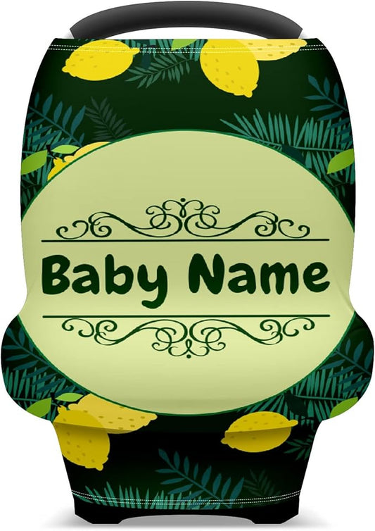 Baby Car Seat Stroller Cover Nursing Cover New Mom Breastfeeding Scarf Soft Stretchy Infant Carrier Cover Car Canopy Coverage-BubblyBeeBaby