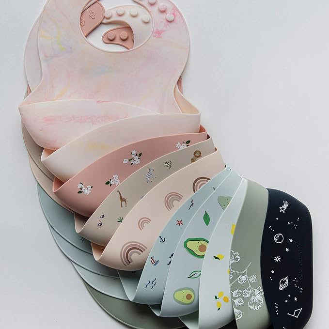 Loulou Lollipop Soft, Waterproof Silicone Feeding Bib for Babies and Toddlers-BubblyBeeBaby