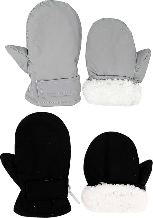 Toddler Gloves Kids Mittens Winter Warm Lined Fleece Gloves Waterproof Snow Baby Mitten for Boys Girls-BubblyBeeBaby