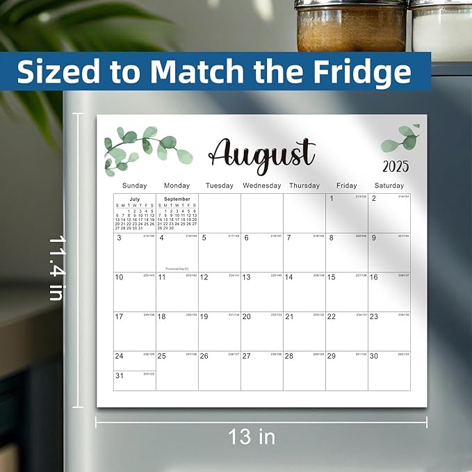 2025-2026 Magnetic Fridge Calendar 18 Monthly Magnetic Calendar for Refrigerator 2025-2026 Wall Calendar Planner Runs from June 2025 Until November 2026 Easy Organizing Markers Tearable (Nature)-BubblyBeeBaby