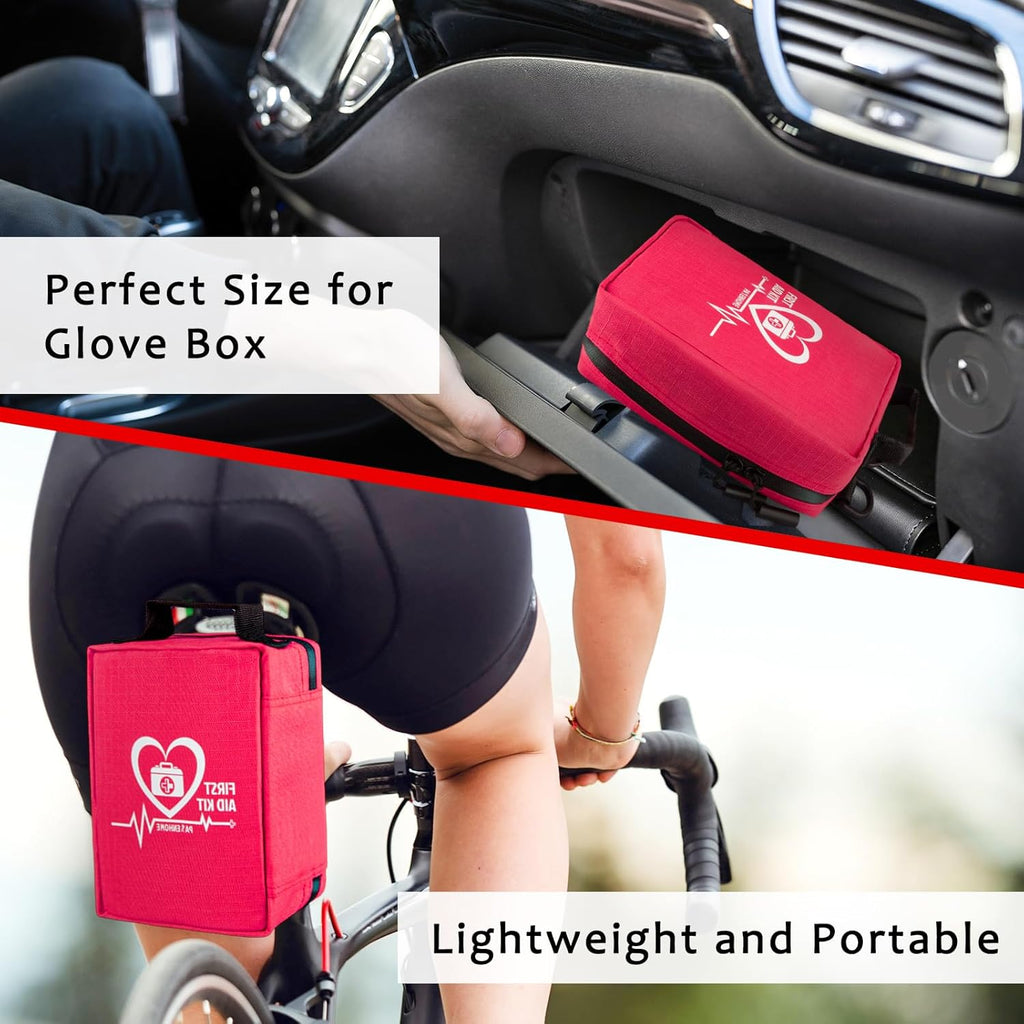 First Aid Kit, Trauma First Aid Kits with Labelled Compartments Molle System, Professional Emergency Kits for Home, Office, Car, Outdoor, Hiking, Travel, Camping