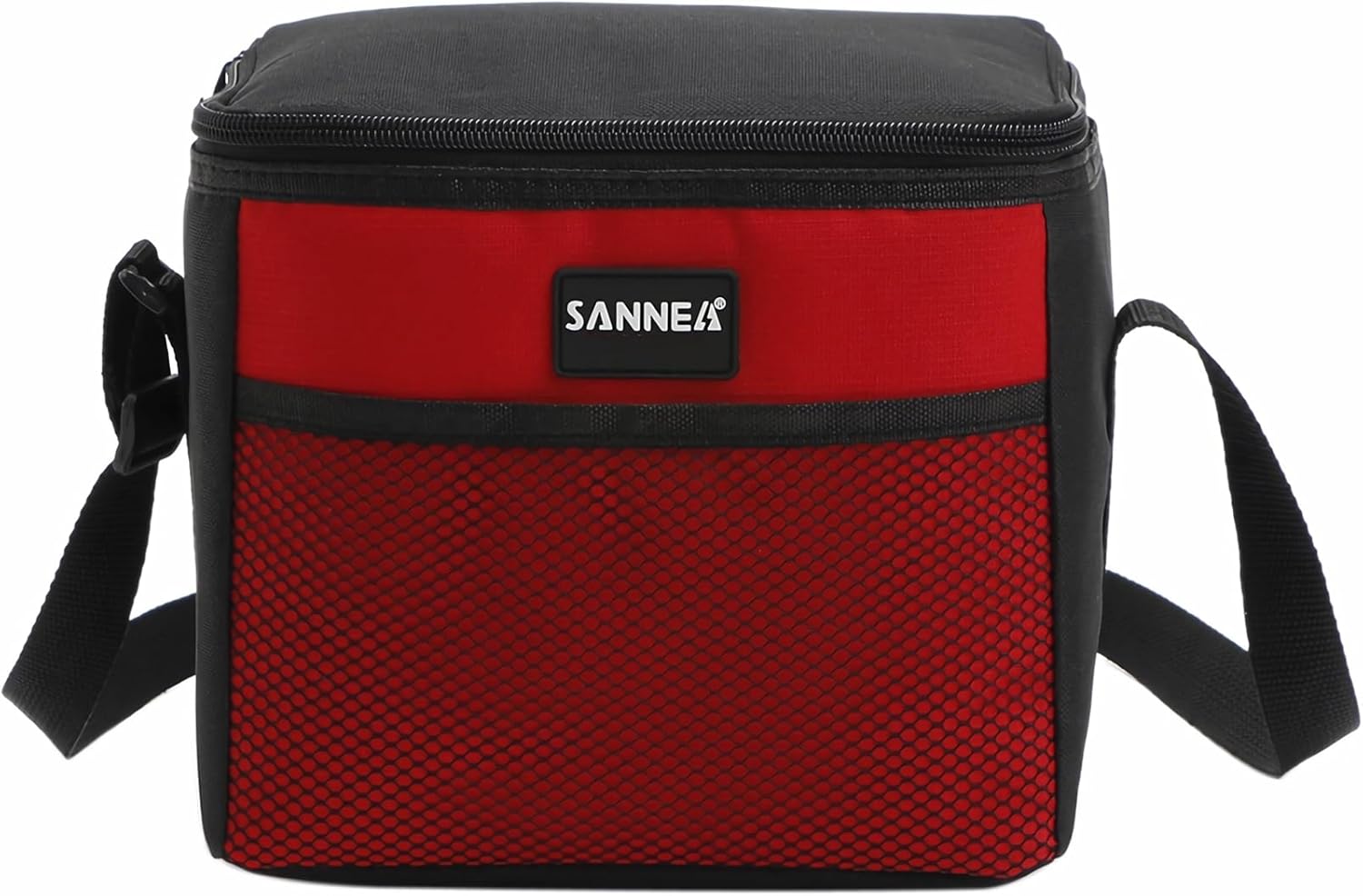 6 Can/5L Lunch Bag for Women Men Portable Lunch Box Small Cooler Bag Soft Collapsible Reusable Insulated Lunch Tote for Everyday Work Travel (Red)