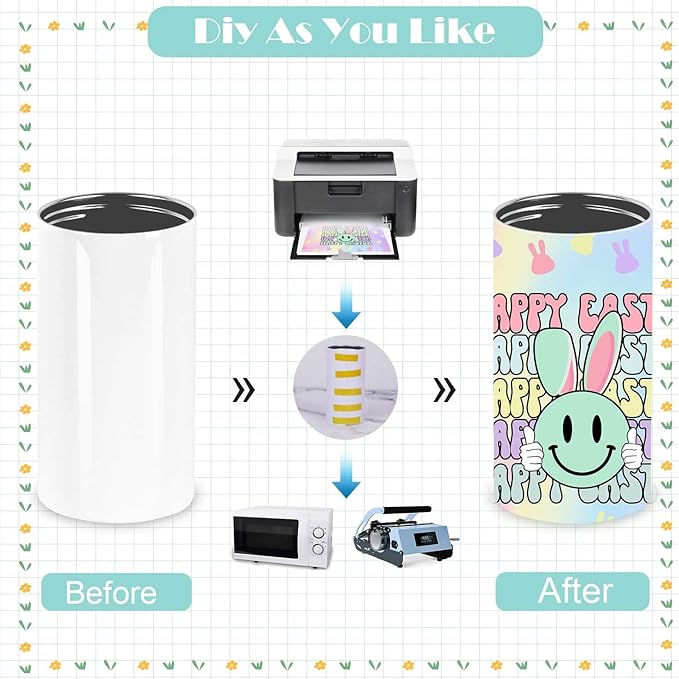 12 Oz Sippy Cup Tumblers 8 Pack With Handle, Straight Sublimation Blanks Kids Tumbler, Stainless Steel Sublimation Todder Water Bottle-BubblyBeeBaby