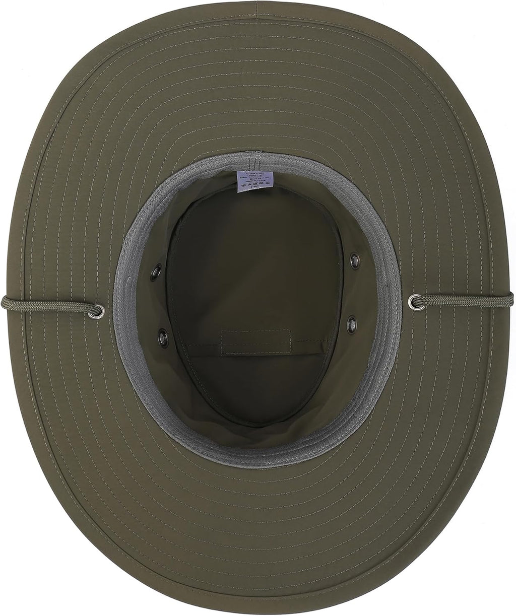Sanford Safari Hat for Men and Women, Wide Brim Sun Hat, Water-Resistant, Floatable, Packable, UV Protection Fishing Hat