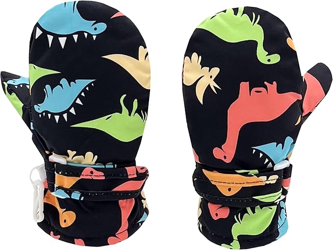 Toddler Gloves Kids Mittens Winter Warm Lined Fleece Gloves Waterproof Snow Baby Mitten for Boys Girls-BubblyBeeBaby