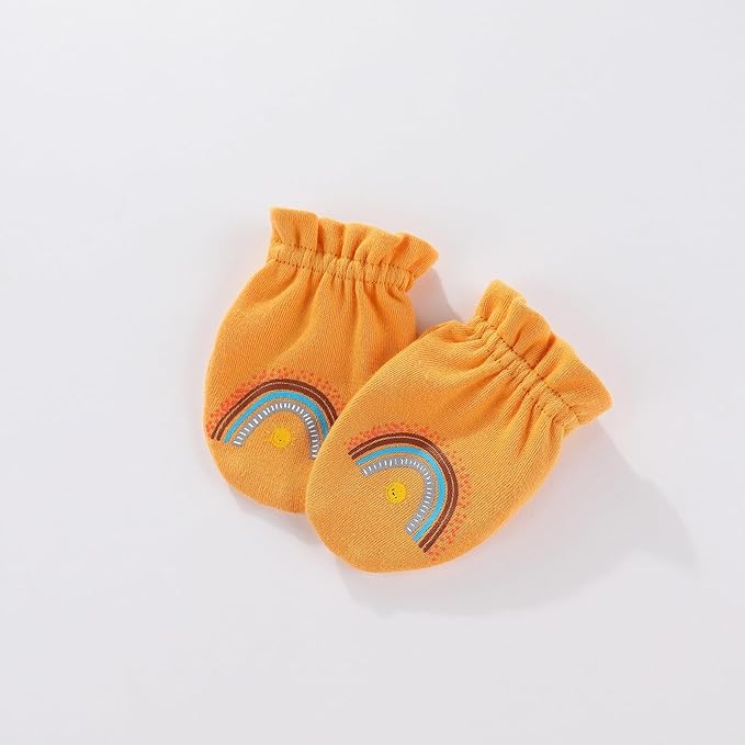 Unisex Baby Cotton Scratch Mittens For Newborn Baby Boys Girls Mittens Accessory 0-6 Months-BubblyBeeBaby
