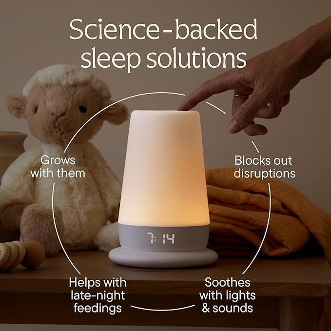 Hatch Rest Baby Sound Machine, Night Light | 2nd Gen | Registry Essential, Sleep Trainer, Routine Builder, Time-to-Rise Alarm Clock, White Noise Soother, Nursery Stories, Toddler Kids Bedroom (Wi-Fi)-BubblyBeeBaby
