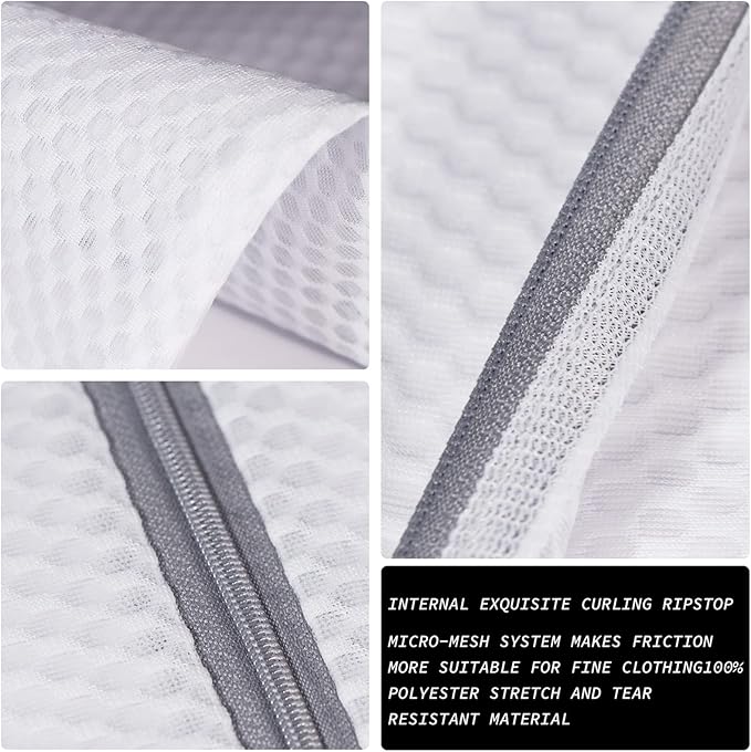 2 XX-Large Honeycomb Mesh Laundry Bag Delicates Durable for Washing Machine,24 x 24 Inches lingerie bags for Laundry, Travel Storage Organize Bag for Cotton Clothes,Sheet,Sweater, Shoes-BubblyBeeBaby