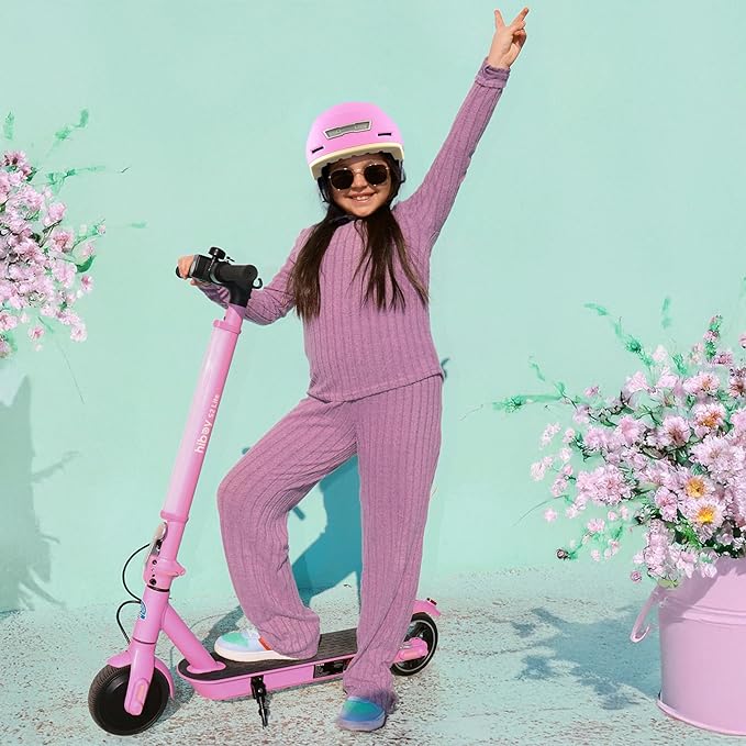 Kid Bike Helmets for Boys and Girls | Fit Head 51-54cm Circumference | CPSC & NTA-8776 Dual Certified | Multi-Sport Helmets with LED Lights, Magnetic Buckle, Detachable Visor-BubblyBeeBaby